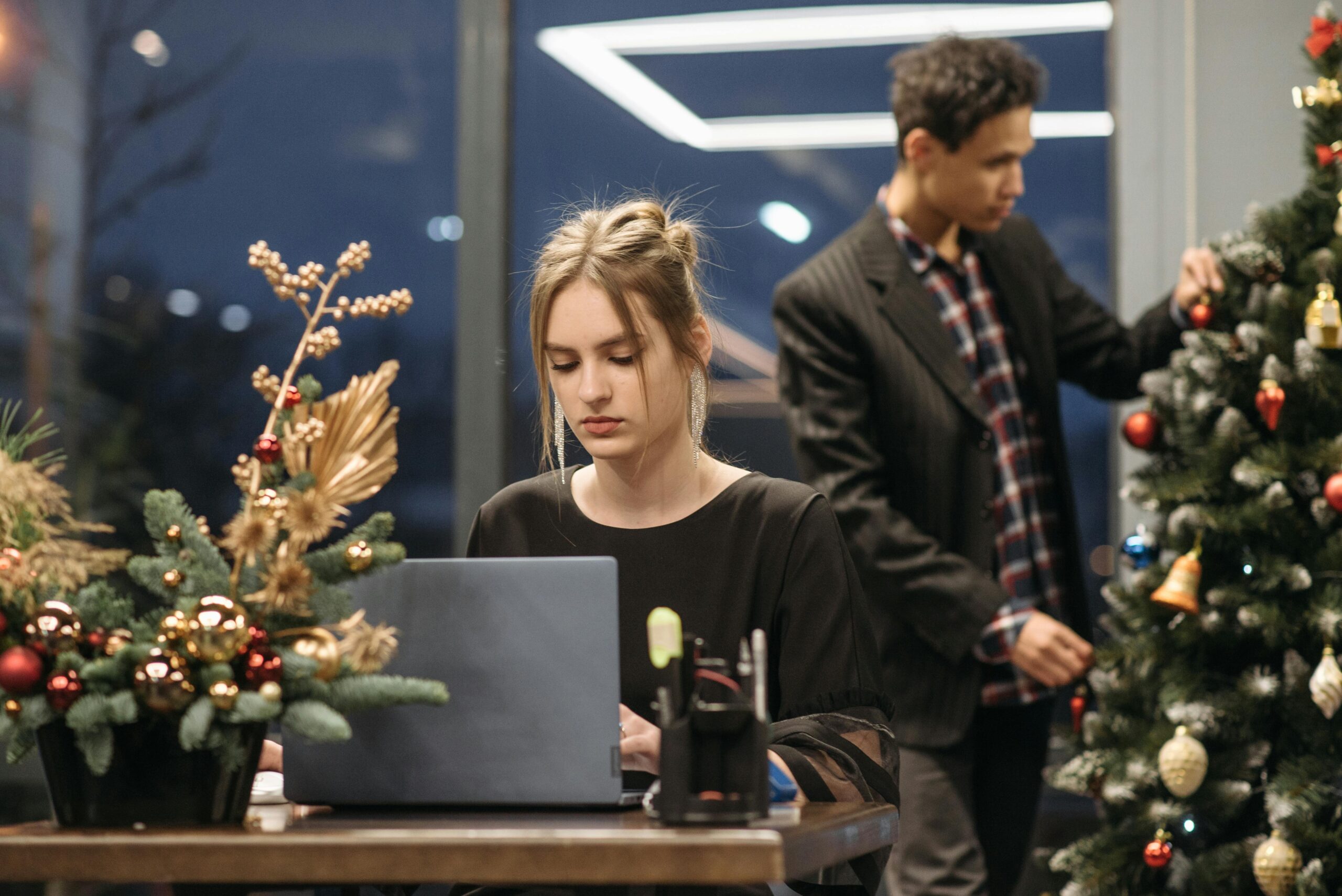 corporate holiday greetings business festive celebration