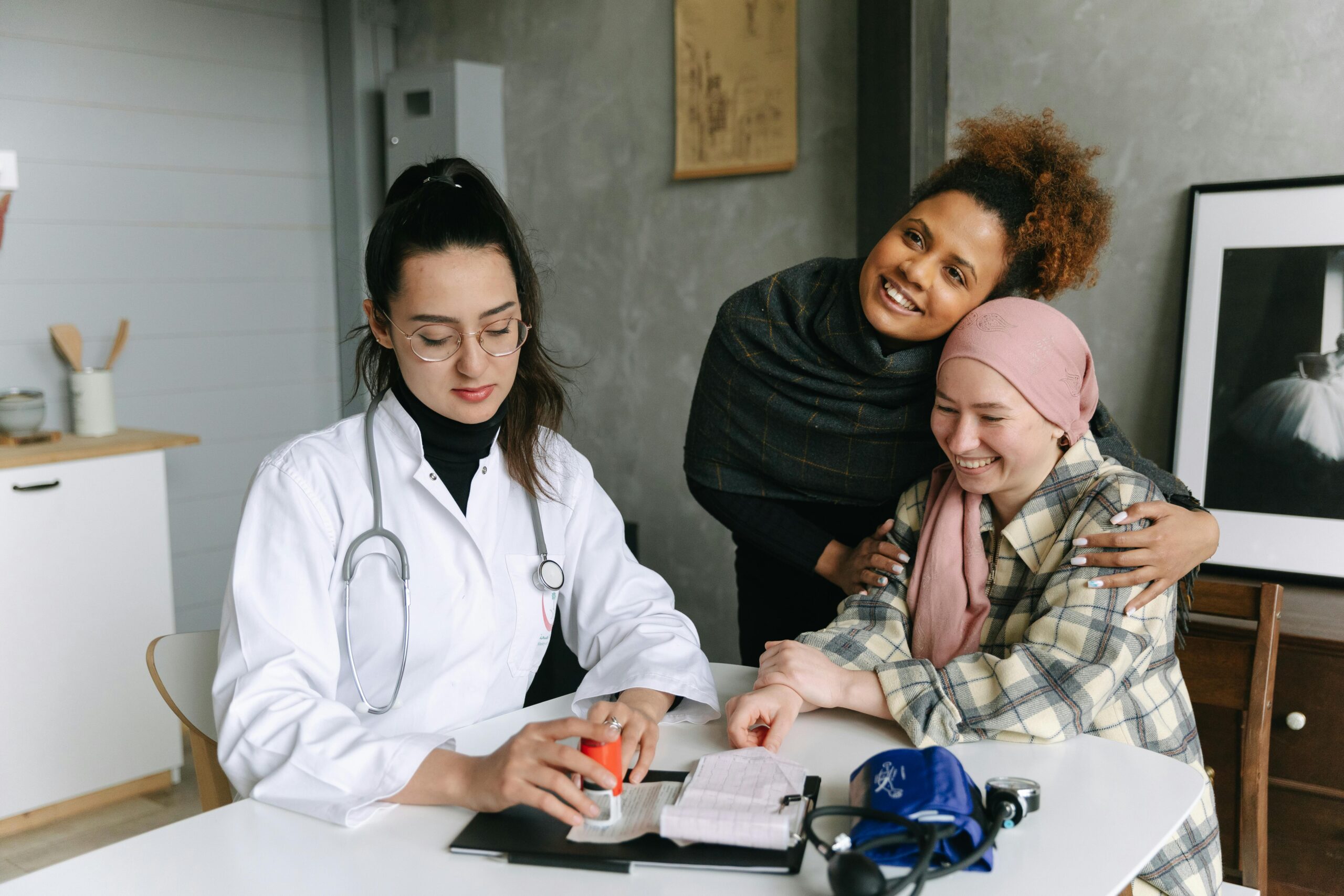medical exam support encouragement healthcare