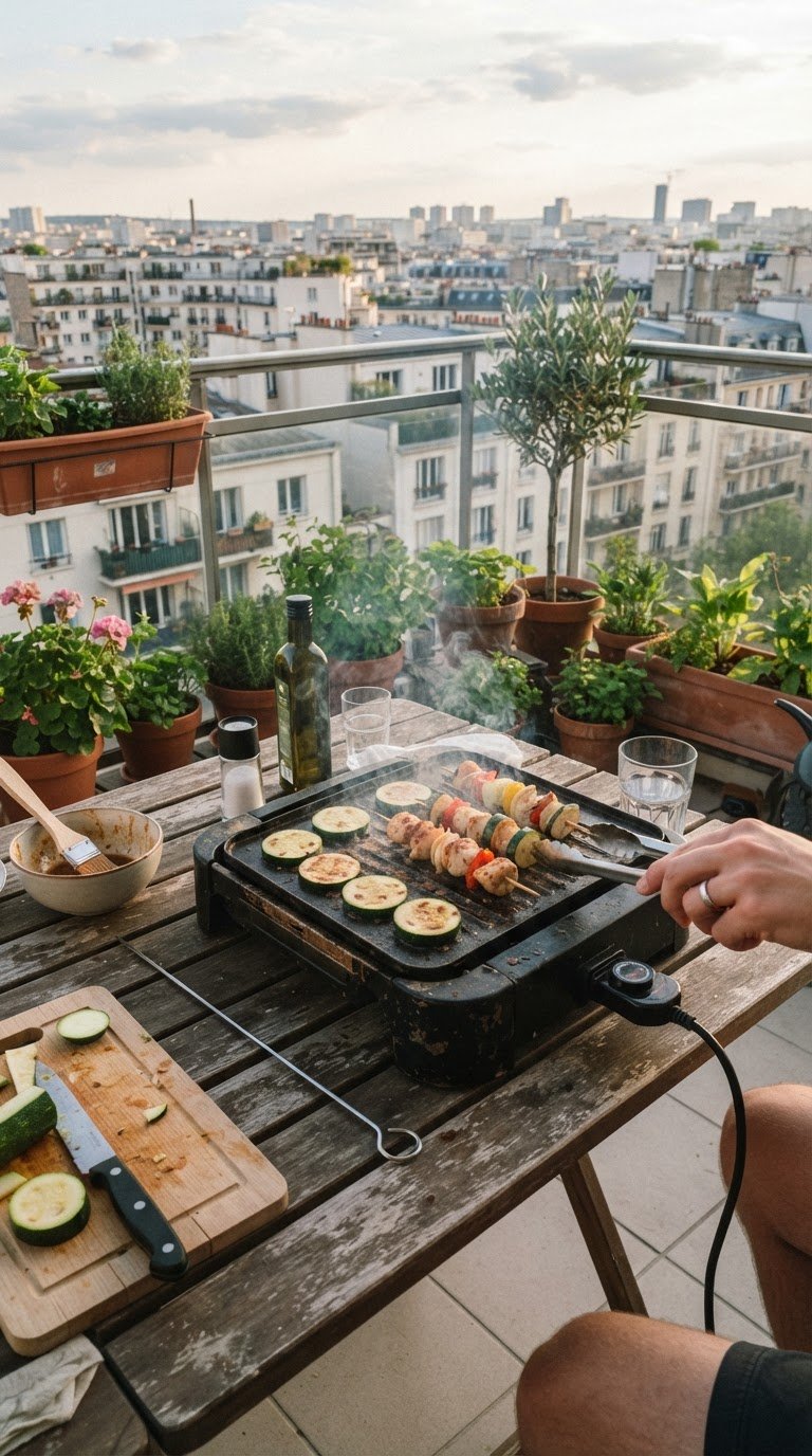 Serata Barbecue o Grigliata in Balcone