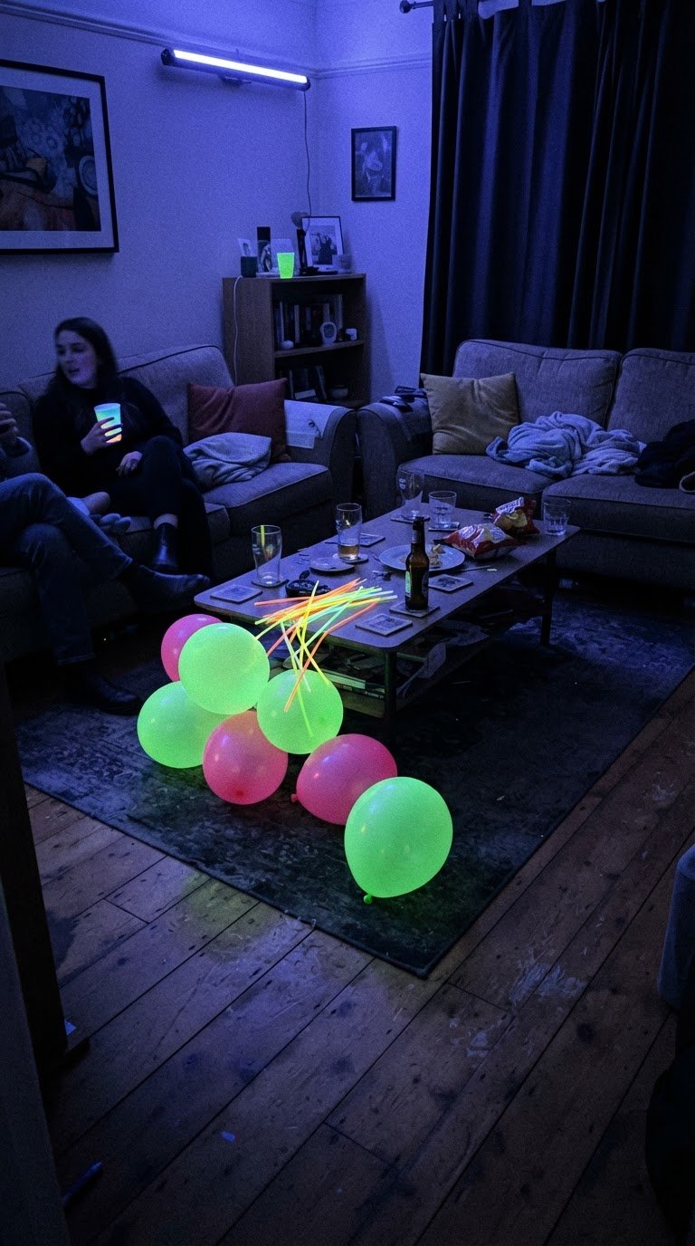 10. Discoteca Fluo con Luci Wood