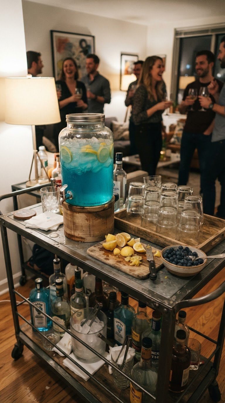 Postazione Cocktail 'Blue Lagoon'