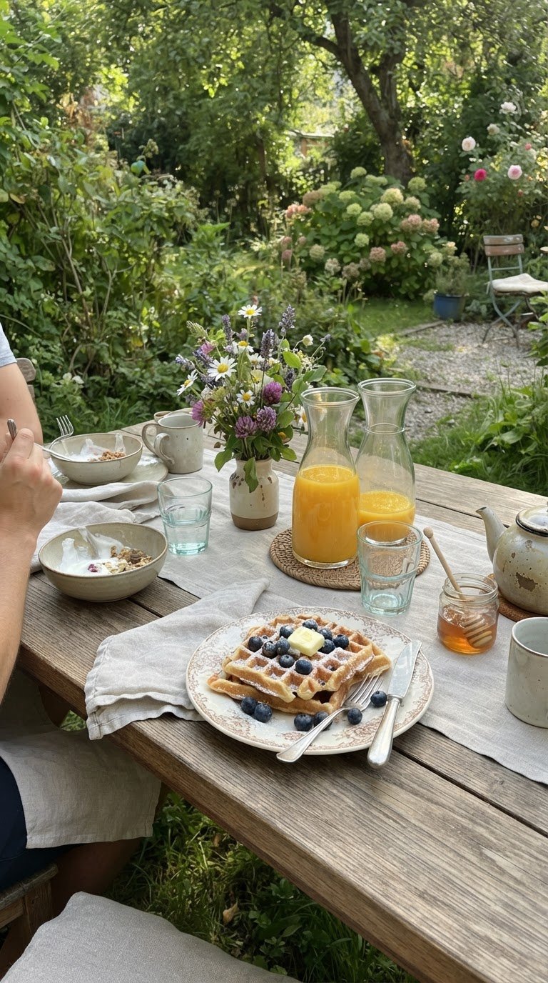 Brunch in Giardino a Tema Floreale