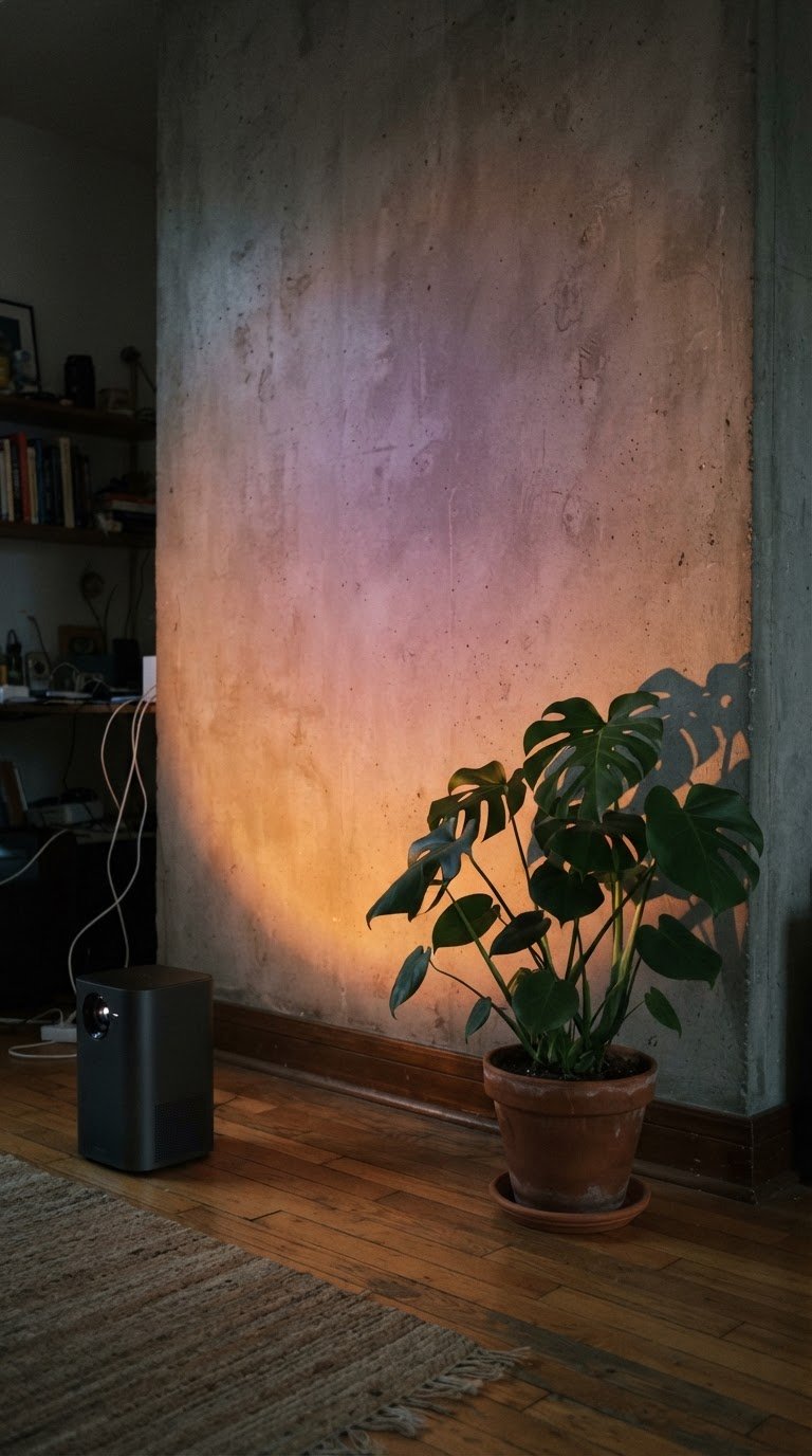 11. L'Illuminazione Radente con Proiettori di Sfumature di Luce Sunset