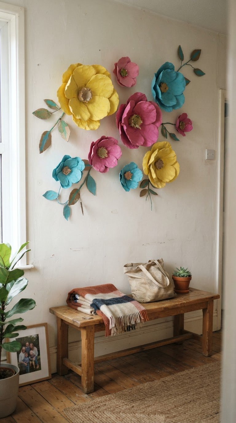 9. Il Giardino Verticale di Fiori Giganti in Cartapesta