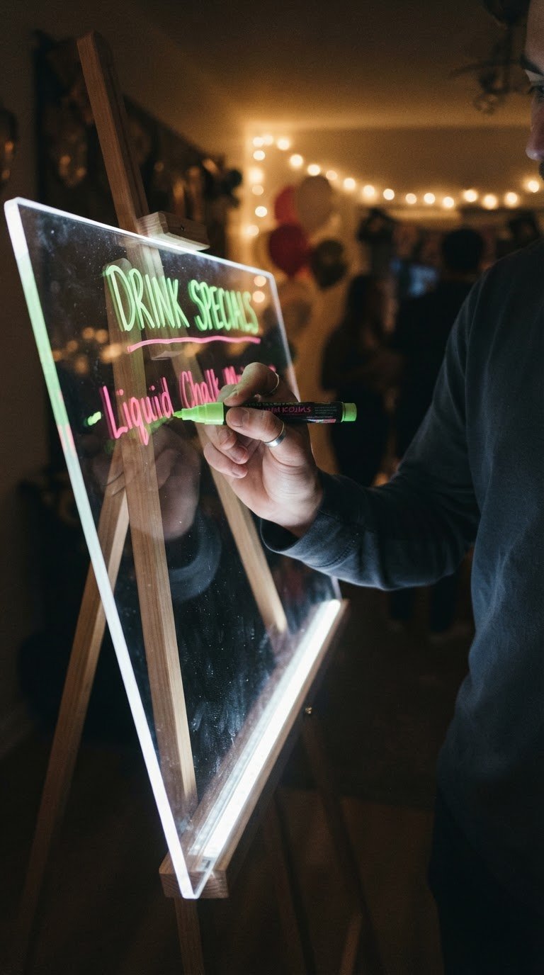 6. La Lavagna Luminosa a Scrittura Fluorescente per Dediche Istantanee