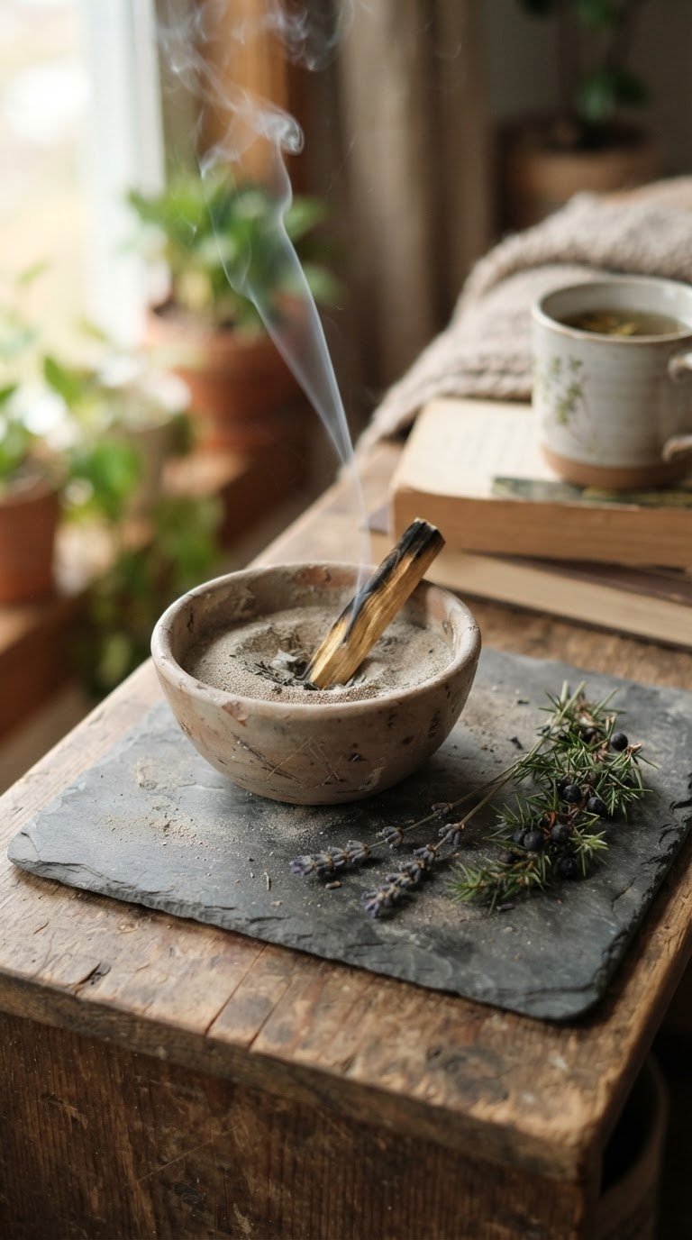 5. L'Angolo Olfattivo con Bracieri d'Argilla e Incensi Botanici