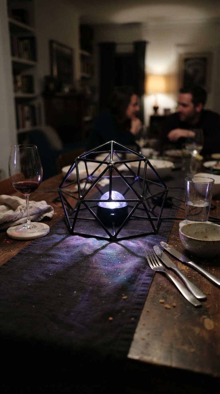 Le sfere geodetiche sospese con micro-proiettori di nebulose stellari ricaricabili USB