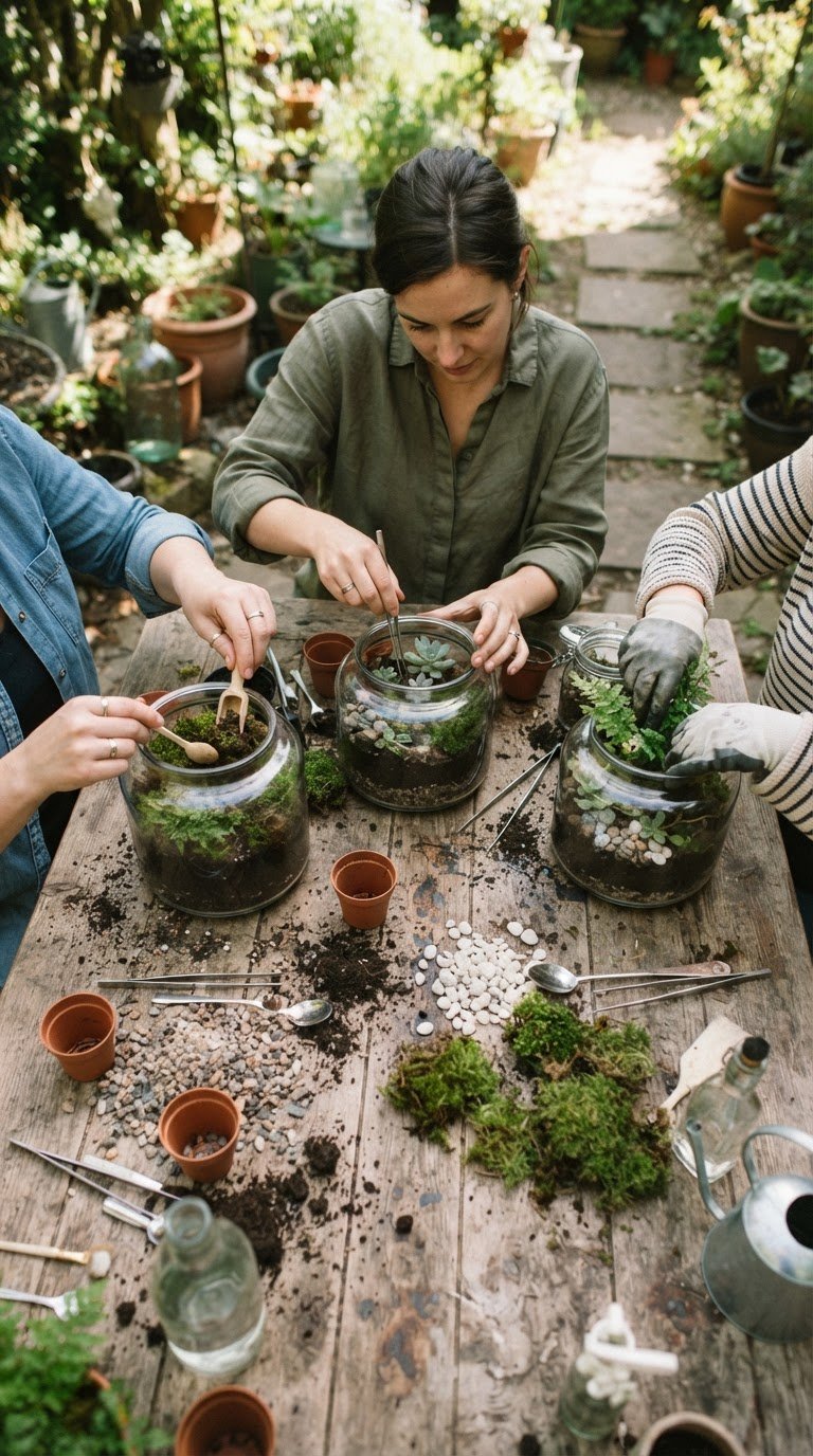 L'Hortus Conclusus: Aperitivo di micro-giardinaggio e terrari